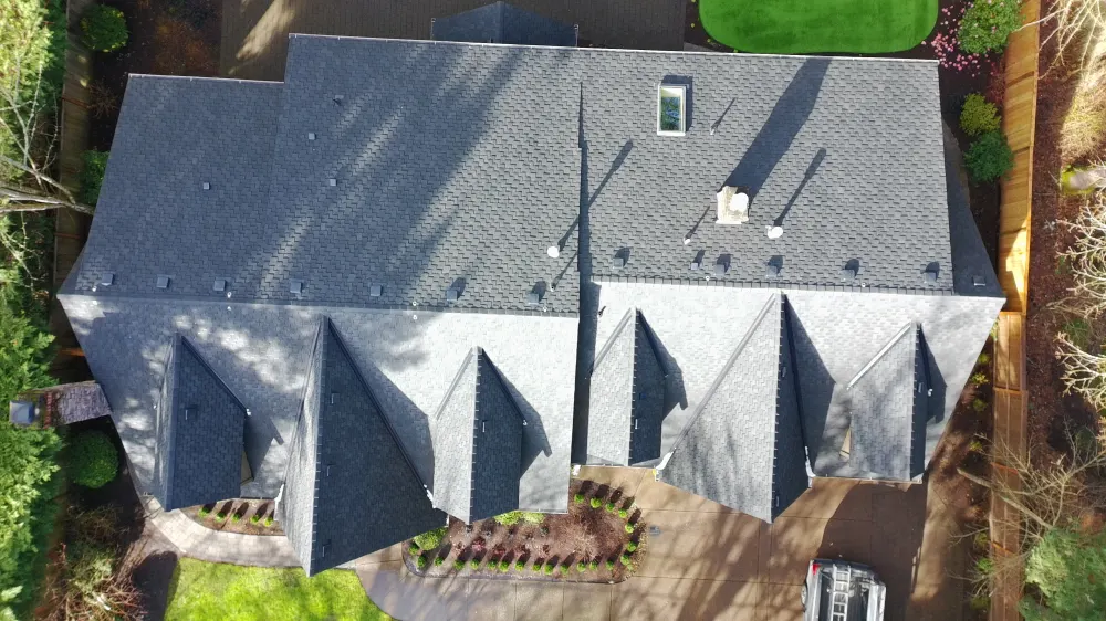 Finished new roof